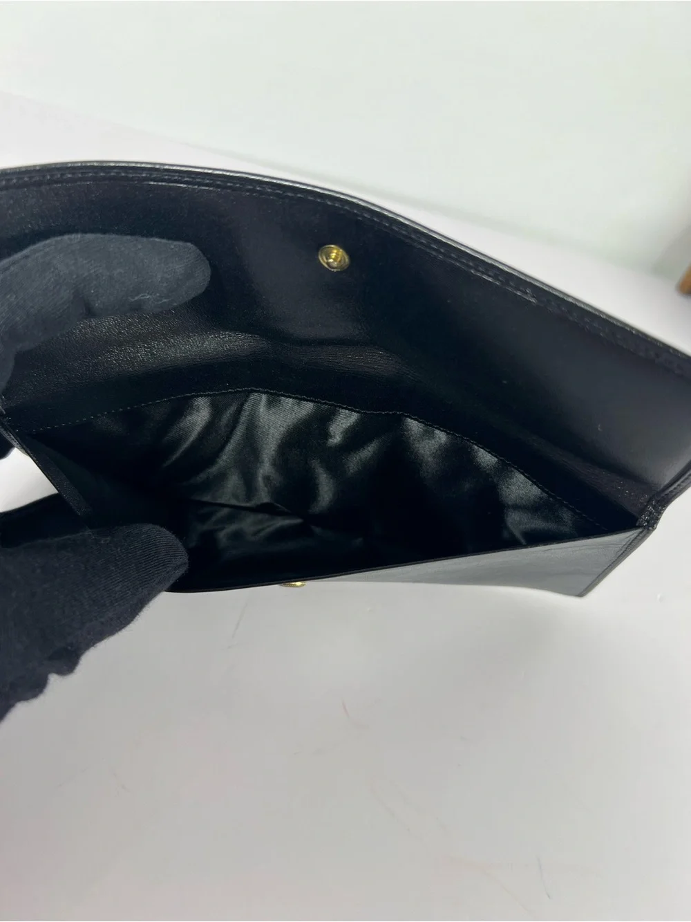 1253: Bally Black Leather Long Wallet Checkbook Organizer